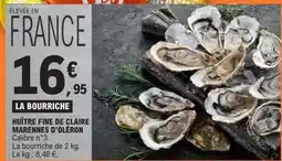 E.Leclerc Huîtres fine de claire marennes d'oléron offre