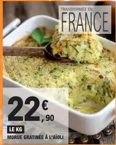 E.Leclerc Morue gratinée à l'aioli offre