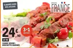 E.Leclerc Viande bovine : brochette marinee offre