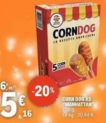 E.Leclerc Corn dog x5 offre