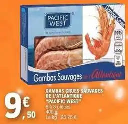 E.Leclerc Gambas crues sauvages de l'atlantique offre