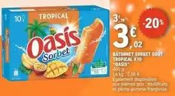 E.Leclerc Oasis - bâtonnet corbet goût tropical x10 offre