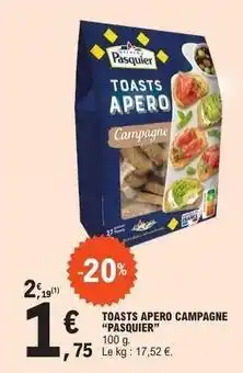 E.Leclerc Pasquier - toasts apero campagne offre