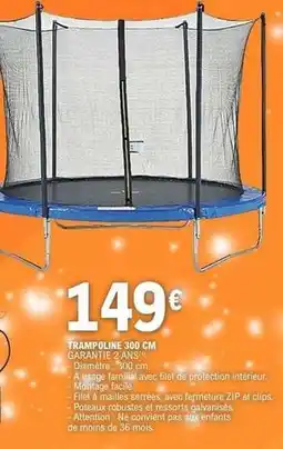 E.Leclerc Facile - trampoline 300 cm offre
