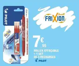 E.Leclerc Pilot - roller effacable + 1 set de 3 recharges offre