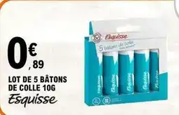 E.Leclerc Esquisse - lot de 5 bâtons de colle offre
