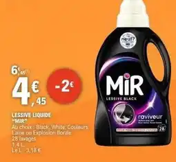 E.Leclerc Mir - lessive liquide offre