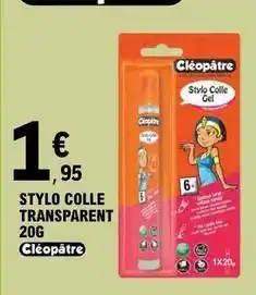 E.Leclerc Stylo colle transparent offre
