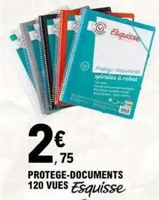 E.Leclerc Esquisse - protege-documents 120 vues offre