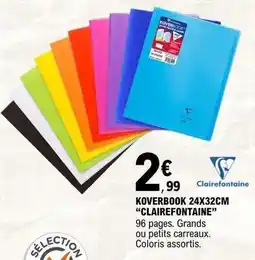 E.Leclerc Clairefontaine - clairefontaine koverbook 24x32cm offre
