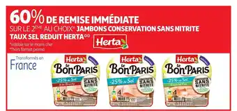 Jambons Conservation Sans Nitrite Taux Sel Réduit Herta