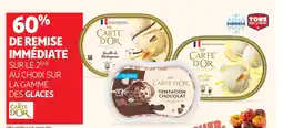 Auchan CARTE D'OR Sur la gamme des glaces offre