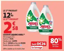 Auchan ARIEL Lessive liquide offre