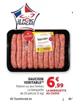 U Express Saucisse veritable offre