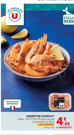 U Express Crevettes cuites u offre