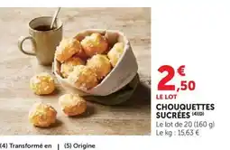 U Express Chouquettes sucrées offre