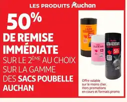Auchan AUCHAN Sur la gamme des sacs poubelle offre