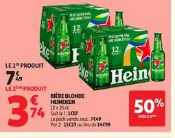 Auchan HEINEKEN Bière blonde offre