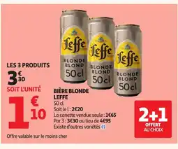 Auchan LEFFE Bière blonde offre