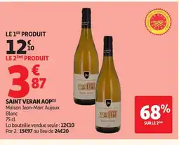 Auchan MAISON JEAN MARC AUJOUX Saint veran aop offre