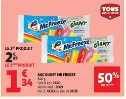 Auchan MR FREEZE Sac giant offre