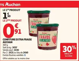 Auchan AUCHAN Confiture extra fraise offre