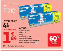 Auchan ACTIMEL offre