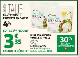 Auchan Burrata auchan tavola in italia offre