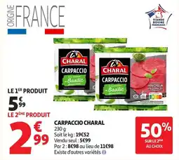 Auchan CHARAL Carpaccio offre