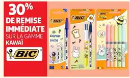 Auchan BIC Sur la gamme kawaï offre