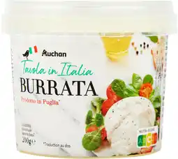 Auchan Auchan tavola in italia burrata auchan tavola in italia offre