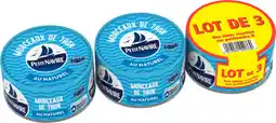 Auchan Petit navire morceaux de thon au naturel petit navire offre