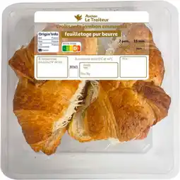 Auchan Auchan le traiteur 2 croissants jambon emmental auchan le traiteur offre
