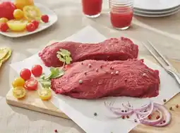 Auchan Sans marque viande bovine : rumsteck*** spécial barbecue offre