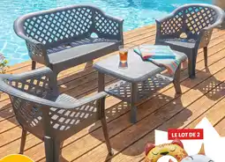 GiFi Gifi salon de jardin 4 pièces offre