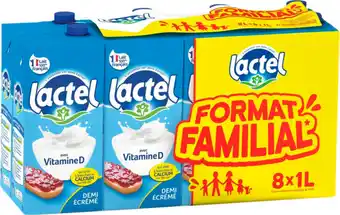 Auchan Lactel lait demi-écrémé avec vitamine d lactel offre