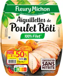 Auchan Fleury michon aiguillettes de poulet rôti fleury michon offre