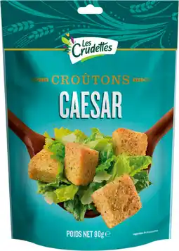 Auchan Les crudettes croûtons caesar les crudettes offre