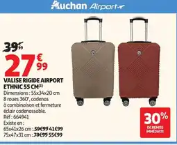 Auchan Valise rigide airport ethnic offre