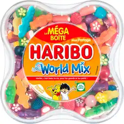 Auchan Haribo méga boîte world mix haribo offre