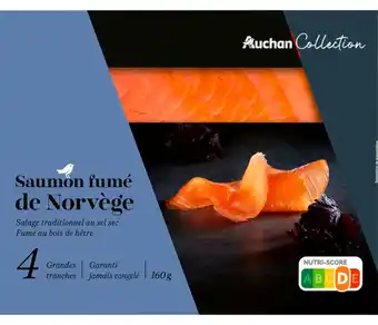 Auchan Supermarché Saumon fumé de norvège auchan collection offre