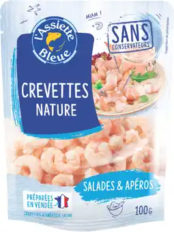 Auchan Supermarché L'assiette bleue crevettes décortiquées cuites l'assiette bleue offre
