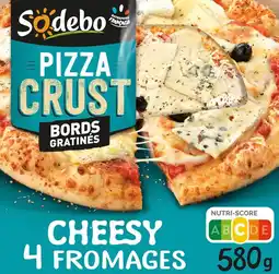 Auchan Supermarché Sodebo pizza crust cheesy 4 fromages sodebo offre