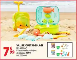 Auchan Valise jouets de plage offre