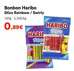 Hmarket Haribo bonbon stixx rainbow / swirly offre