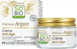 Auchan Supermarché So bio etic crème anti-âge précieux argan so bio étic offre