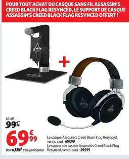 Auchan Le casque Assassin's Creed Black Flag Resynced offre