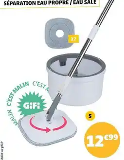 GiFi Séparation eau propre / eau sale offre