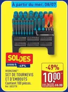 ALDI Set de tournevis et d'embouts offre