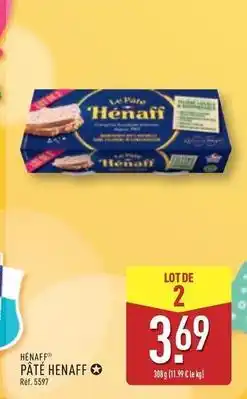 ALDI Hénaff - pâté offre